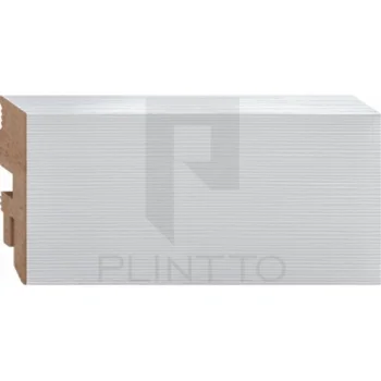 Напольный плинтус МДФ Plintto Эко Snow Veralinga тип-0 